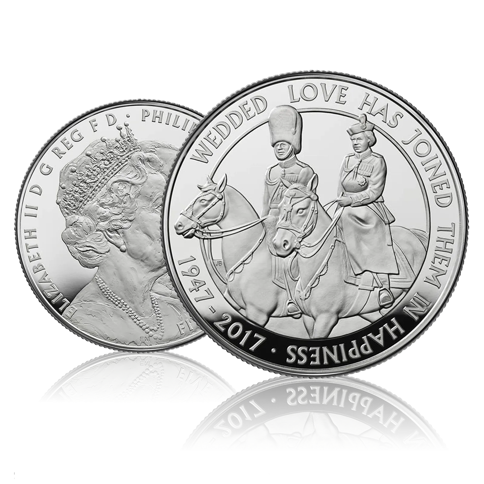 Platinum Wedding Anniversary £5 Silver Proof Coin Box Set (2017) 4